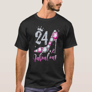 Camiseta 24 E Fabuloso 24º Aniversário, Calçados de Alto
