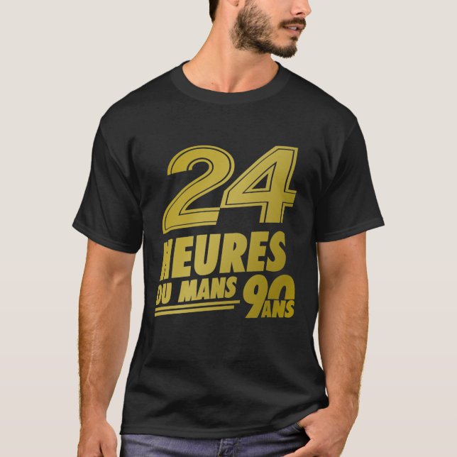 Camiseta 24 Heurs Du Mans 90 Ans Gold T-shirt (Frente)