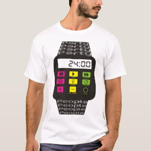 Camiseta 24 pessoas do relógio do partido da hora
