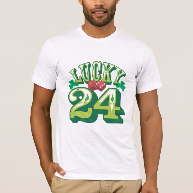 Camiseta 24 T afortunado (Frente)