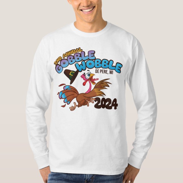 Camiseta 24 Tee De Capa Longa - Design frontal Apenas (Frente)