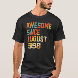Camiseta 24 Years Old Funny Awesome Since August 1998 24th