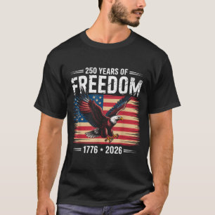 Camiseta 250º Aniversário Americano 2026 Anos De Liberdade
