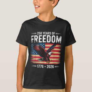 Camiseta 250º Aniversário Americano 2026 Anos De Liberdade