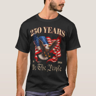 Camiseta 250º aniversário bandeira da américa 250 anos 4 de