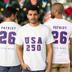 Camiseta 250º Aniversário da América Jersey Esportivo EUA 2