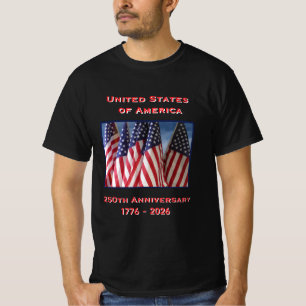 Camiseta 250º Aniversário do Patriótico dos EUA