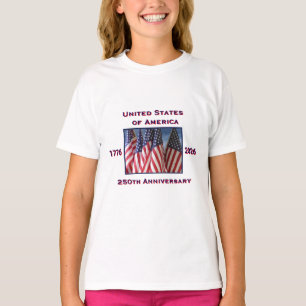 Camiseta 250º Aniversário do Patriótico dos EUA