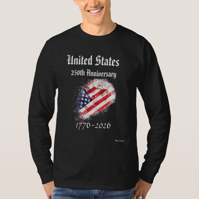 Camiseta 250º Aniversário dos EUA (Frente)