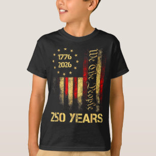 Camiseta 250º Aniversário EUA 250 Anos Americano 4 de Julho