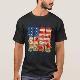 Camiseta 250º Aniversário EUA 4 De Julho América 250