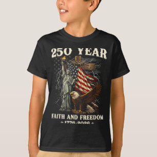 Camiseta 250º Aniversário EUA Patriótico 250 Anos Americano