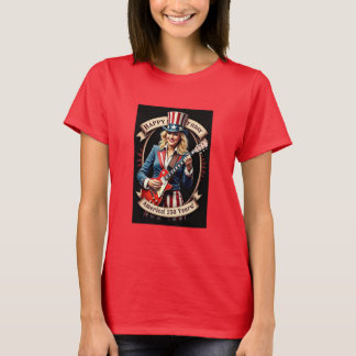 Camiseta 250º Dia da Independência dos EUA 4 de Julho