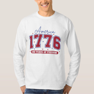 Camiseta 250º Independência Americana 1776–2026 Patriótico
