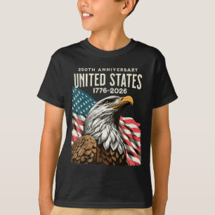 Camiseta 250 Aniversário EUA 250º bandeira americana patrió