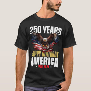 Camiseta 250 Aniversário EUA Patriótico 4 de Julho 2026