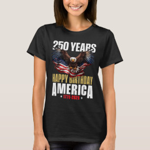 Camiseta 250 Aniversário EUA Patriótico 4 de Julho 2026