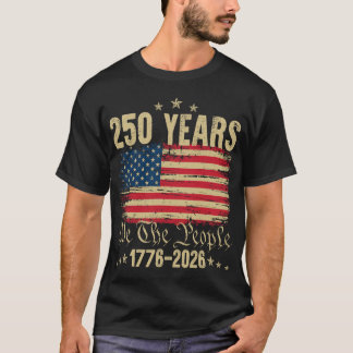 Camiseta 250 Anos 1776 2026 250º Aniversário 4 De Julho Ame