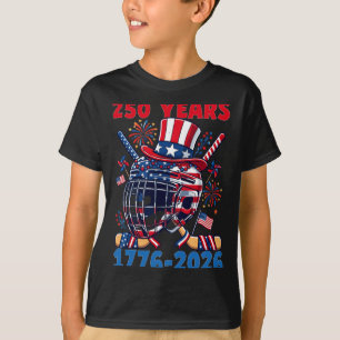 Camiseta 250 Anos 1776 2026 Aniversário de 250 anos de Hóqu