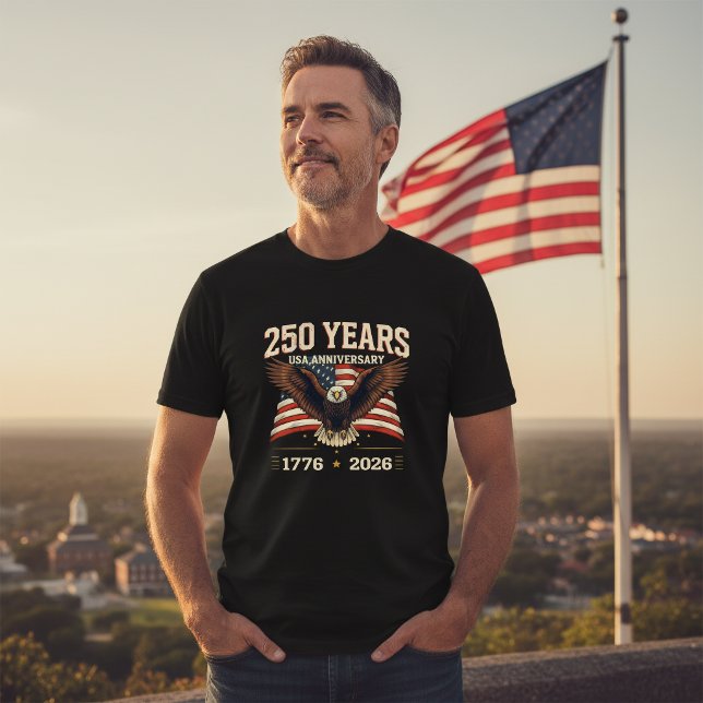 Camiseta 250 Anos América (Criador carregado)