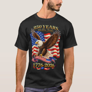 Camiseta 250 Anos Americano 1776 2026 250º Aniversário EUA