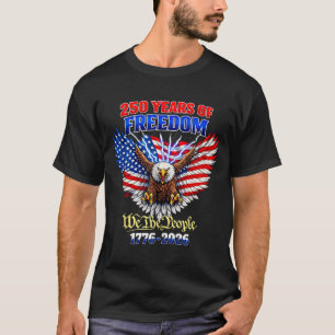 Camiseta 250 Anos Americano 1776 2026 250º Aniversário EUA 