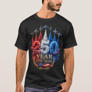 Camiseta 250 Anos Americano 250º EUA Patriótico 4º De