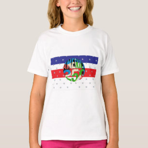 Camiseta 250 Anos Aniversário da América 250º Independência
