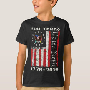 Camiseta 250 Anos aniversário de 250 anos dos EUA bandeira