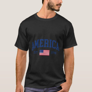 Camiseta 250 Anos Bandeira América EUA Estados Unidos 4 De