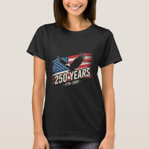 Camiseta 250 Anos Bandeira Americana 250º Aniversário EUA