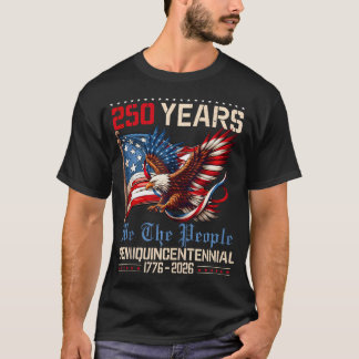 Camiseta 250 Anos Bandeira Americana 250º Aniversário EUA