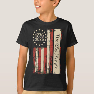 Camiseta 250 Anos Bandeira Americana 250º Aniversário EUA