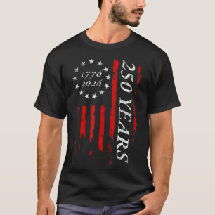 Camiseta 250 Anos Bandeira Americana de 13 estrelas Betsy R