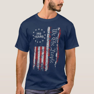 Camiseta 250 Anos da América Aniversário 250º Dia da Indepe