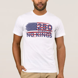 Camiseta 250 anos da bandeira americana sem reis
