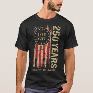 Camiseta 250 Anos de Aniversário da América 250º Independên