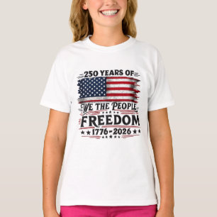 Camiseta 250 Anos de Design de Liberdade Nós, o Povo