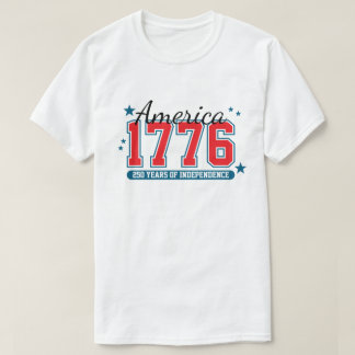 Camiseta 250 Anos de Independência Comemoração do 4 de Julh