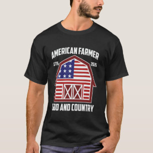 Camiseta 250 anos de julho 4ª América do Norte Agricultura