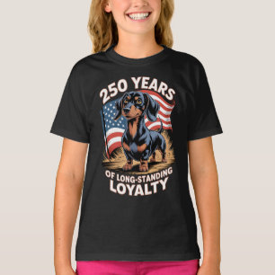Camiseta 250 Anos de Lealdade Duradoura Dachshund