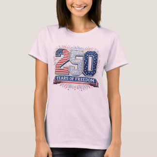 Camiseta 250 Anos de Liberdade 4 de Julho