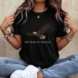 Camiseta 250 Anos de Liberdade Águia Americana 1776-2026