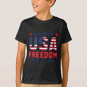 Camiseta 250 anos de liberdade americano 1776 2026 250º EUA
