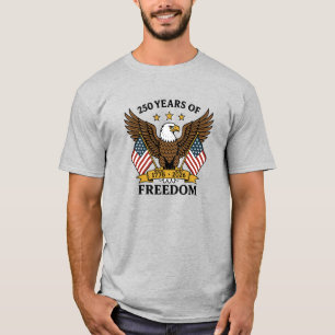 Camiseta 250 Anos de Liberdade - Aniversário da América