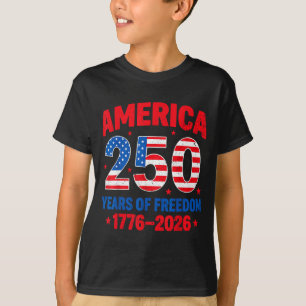 Camiseta 250 anos de liberdade aniversário de 250 anos da b