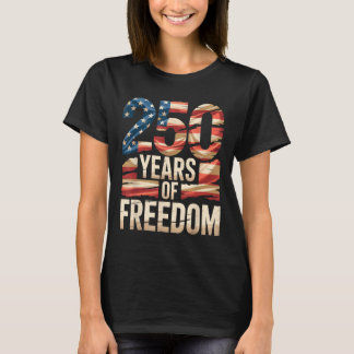 Camiseta 250 Anos De Liberdade Patriótico Bandeira American