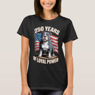 Camiseta 250 Anos de Poder Leal Pit Bull Arte