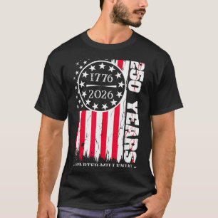 Camiseta 250 Anos Estados Unidos América 1776 dom 4º