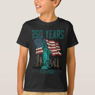 Camiseta 250 Anos Estátua Da Liberdade 250º Aniversário Mul
